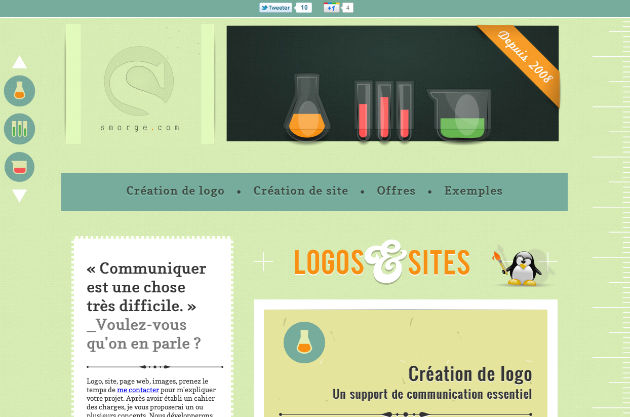 Single Page Website Example 9